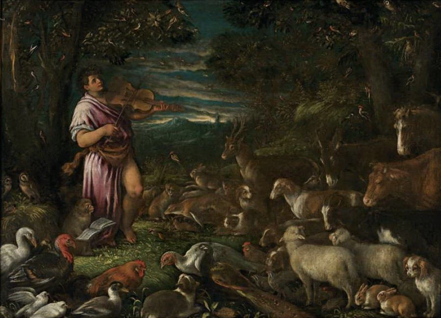  67-Orfeo che incanta gli animali